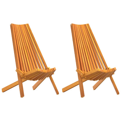 Sedia 2 pcs Marrone 69 x 56 x 84 cm Legno di Acacia Massello