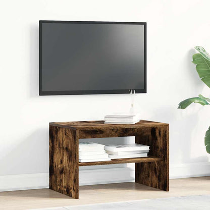 Mobile Porta TV Rovere Fumo 60x40x40 cm in Legno Multistrato