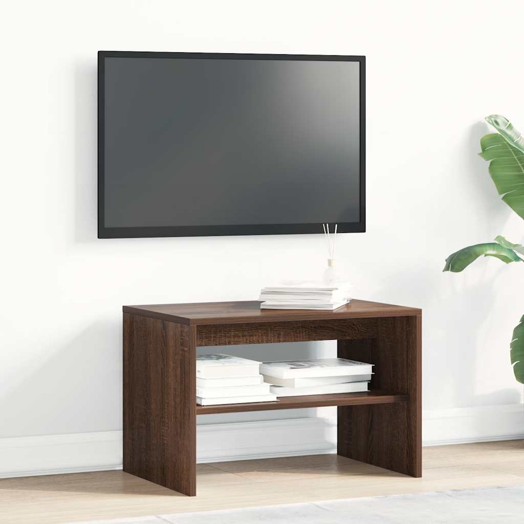 Mobile Porta TV Rovere Marrone 60x40x40 cm Legno Multistrato
