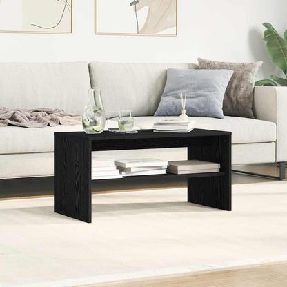 Mobile Porta TV Rovere Nero 80x40x40 cm in Legno Multistrato