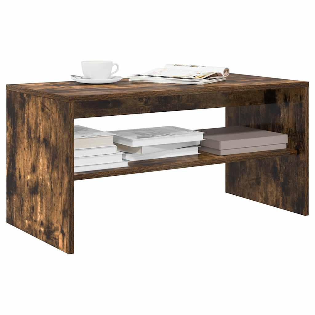 Mobile Porta TV Rovere Fumo 80x40x40 cm in Legno Multistrato