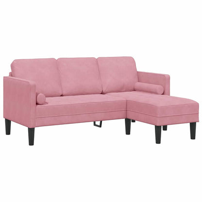 Set di divani con cuscino 2 pcs Rosa Poliestere
