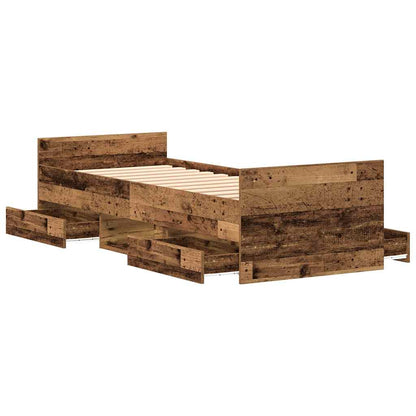 Struttura del letto con testiera Legno vecchio 193 x 78 x 50 cm
