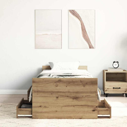 Struttura del letto Rovere artigianale 193 x 78 x 50 cm