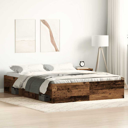 Giroletto senza Materasso Legno Antico 150x200cm in Truciolato