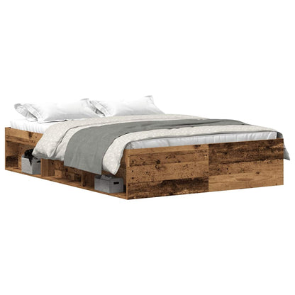 Giroletto senza Materasso Legno Antico 135x190cm in Truciolato