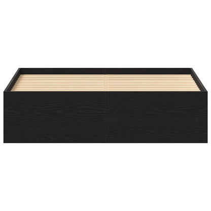 Giroletto senza Materasso Rovere Nero 120x190 cm Truciolato