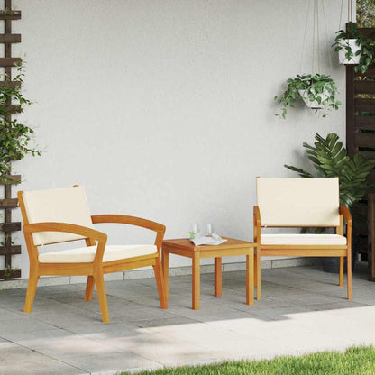 Set bistrot con cuscino 3 pcs Marrone Poliestere