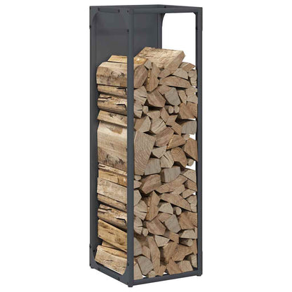 Rastrelliera per Legna da Ardere Antracite 25x25x80 cm