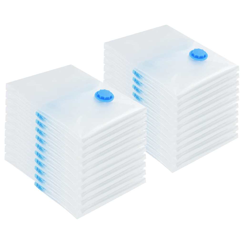 Sacchetti per Stoccaggio 20 pcs Trasparente e Blu 70 x 50 cm
