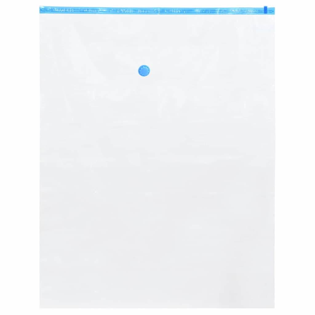 Sacchetti per Stoccaggio 10 pcs Trasparente e Blu 100 x 80 cm