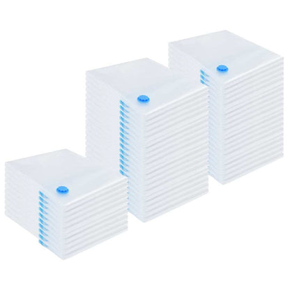 Sacchetti per Stoccaggio 50 pcs Trasparente e Blu 100 x 80 cm