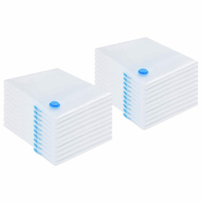 Sacchetti per Stoccaggio 20 pcs Trasparente e Blu 130 x 100 cm