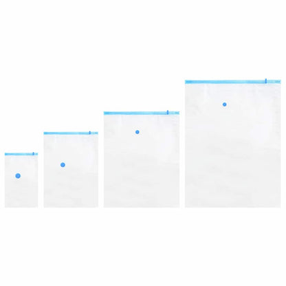 Sacchetti per Stoccaggio 15 pcs Trasparente e Blu 130 x 100 cm