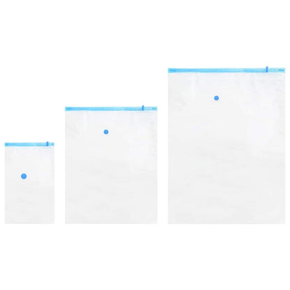 Sacchetti per Stoccaggio 10 pcs Trasparente e Blu 130 x 100 cm
