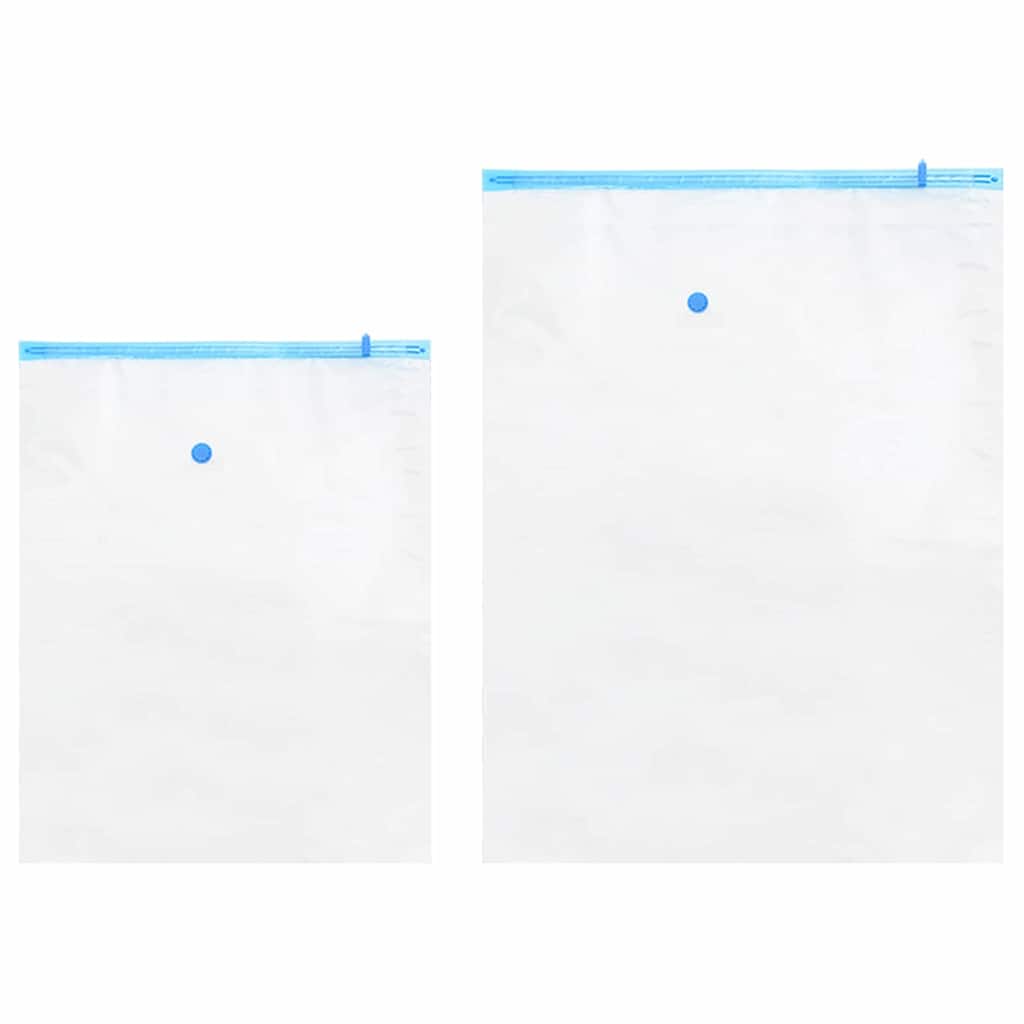 Sacchetti per Stoccaggio 5 pcs Trasparente e Blu 130 x 100 cm