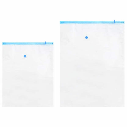 Sacchetti per Stoccaggio 5 pcs Trasparente e Blu 130 x 100 cm