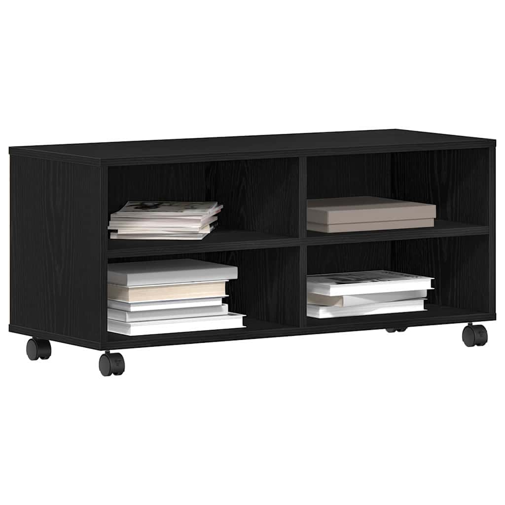 Mobile TV Nero 90 x 35 x 40.5 cm Legno multistrato