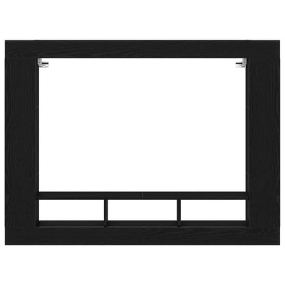 Mobile TV Rovere nero 152 x 22 x 113 cm Legno multistrato