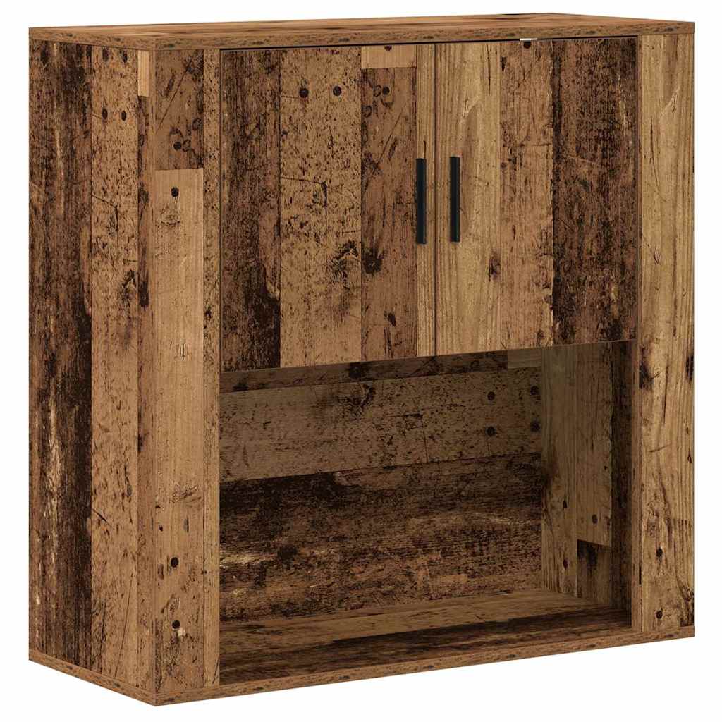 Armadietto a muro con lo scaffale Legno vecchio 80 x 33 x 80 cm