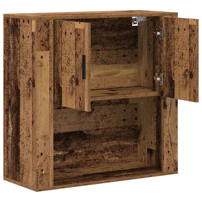 Armadietto a muro con lo scaffale Legno vecchio 80 x 33 x 80 cm