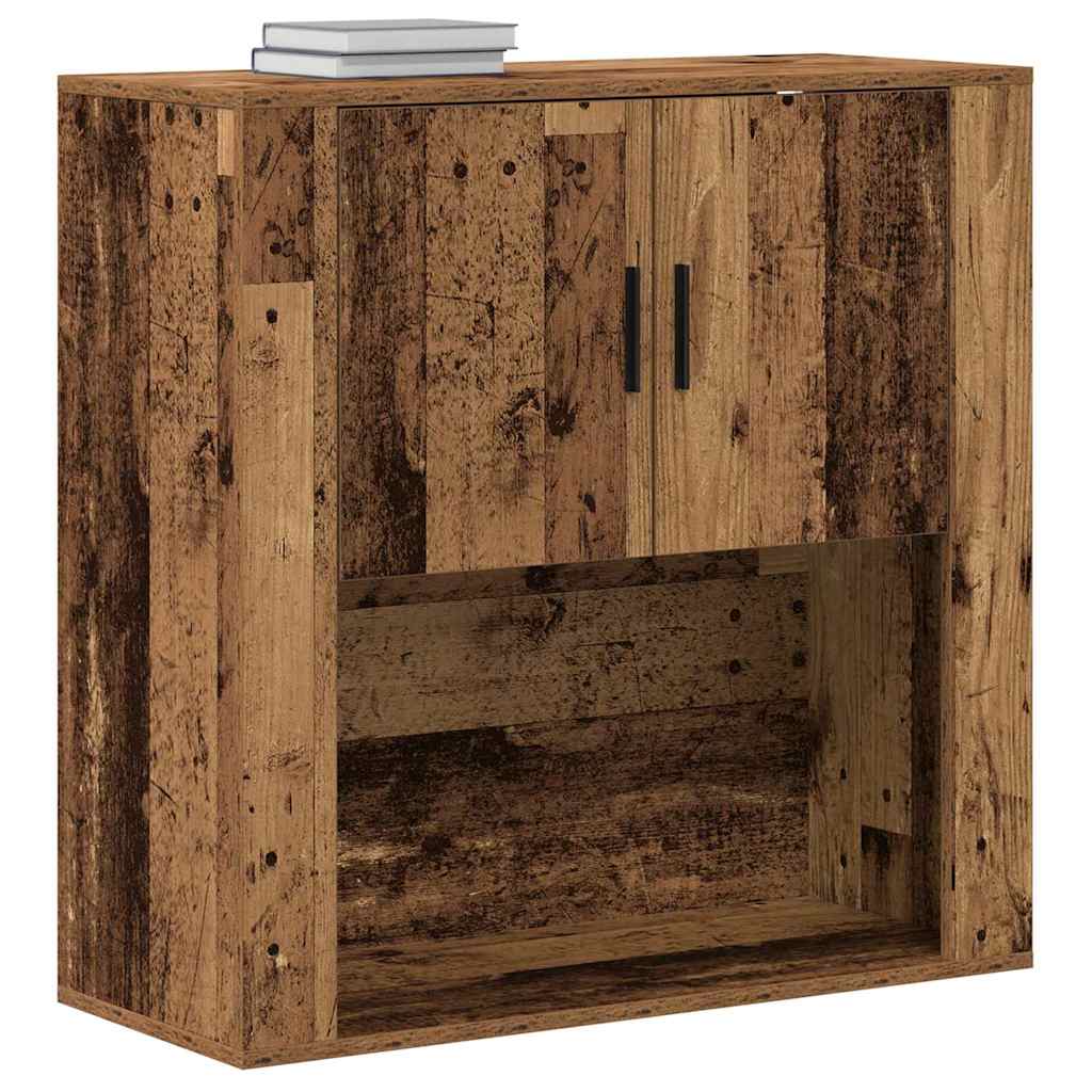 Armadietto a muro con lo scaffale Legno vecchio 80 x 33 x 80 cm