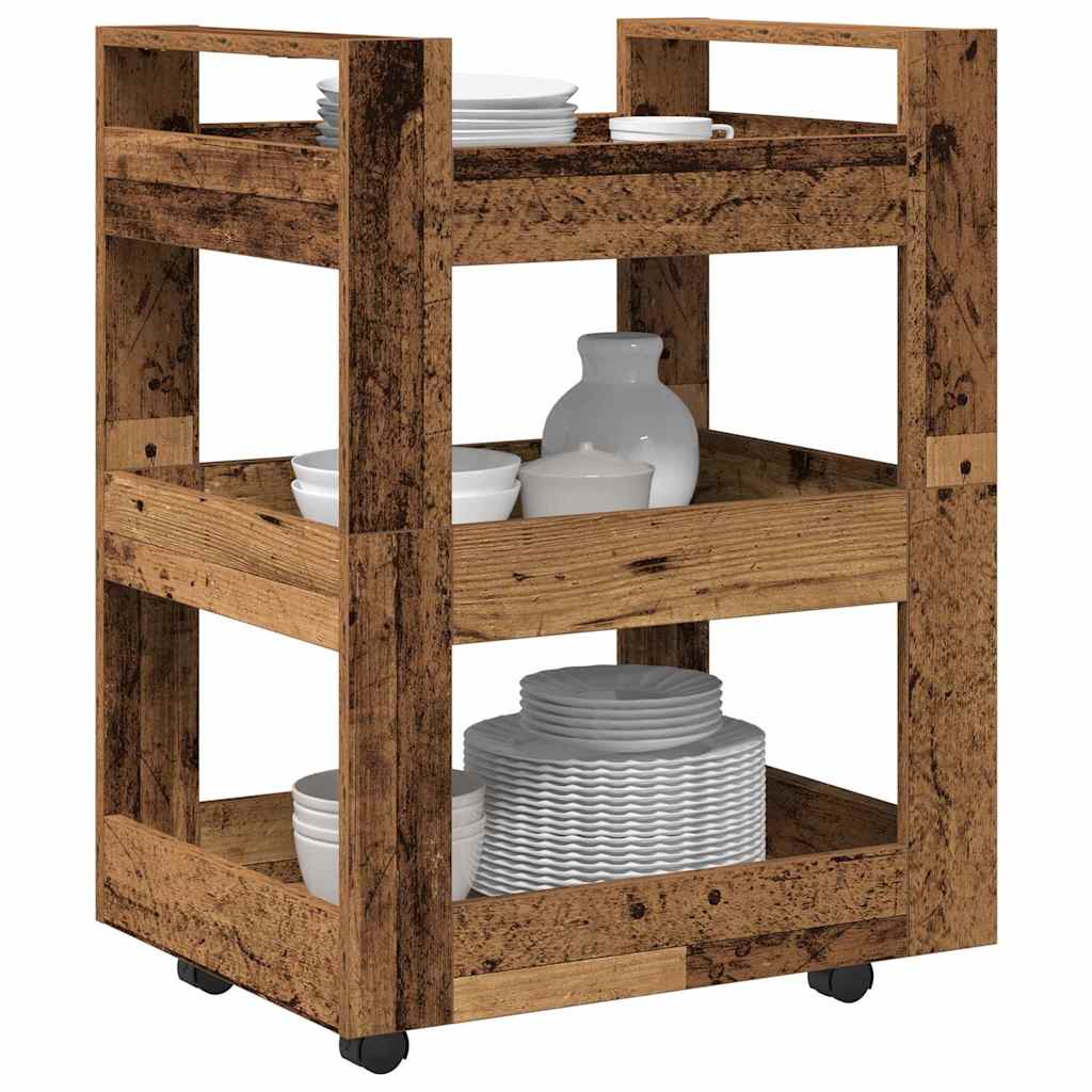 Carrello da Cucina Legno di quercia 60 x 45 x 80 cm