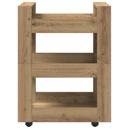 Carrello da Cucina rovere artigianale 60 x 45 x 80 cm