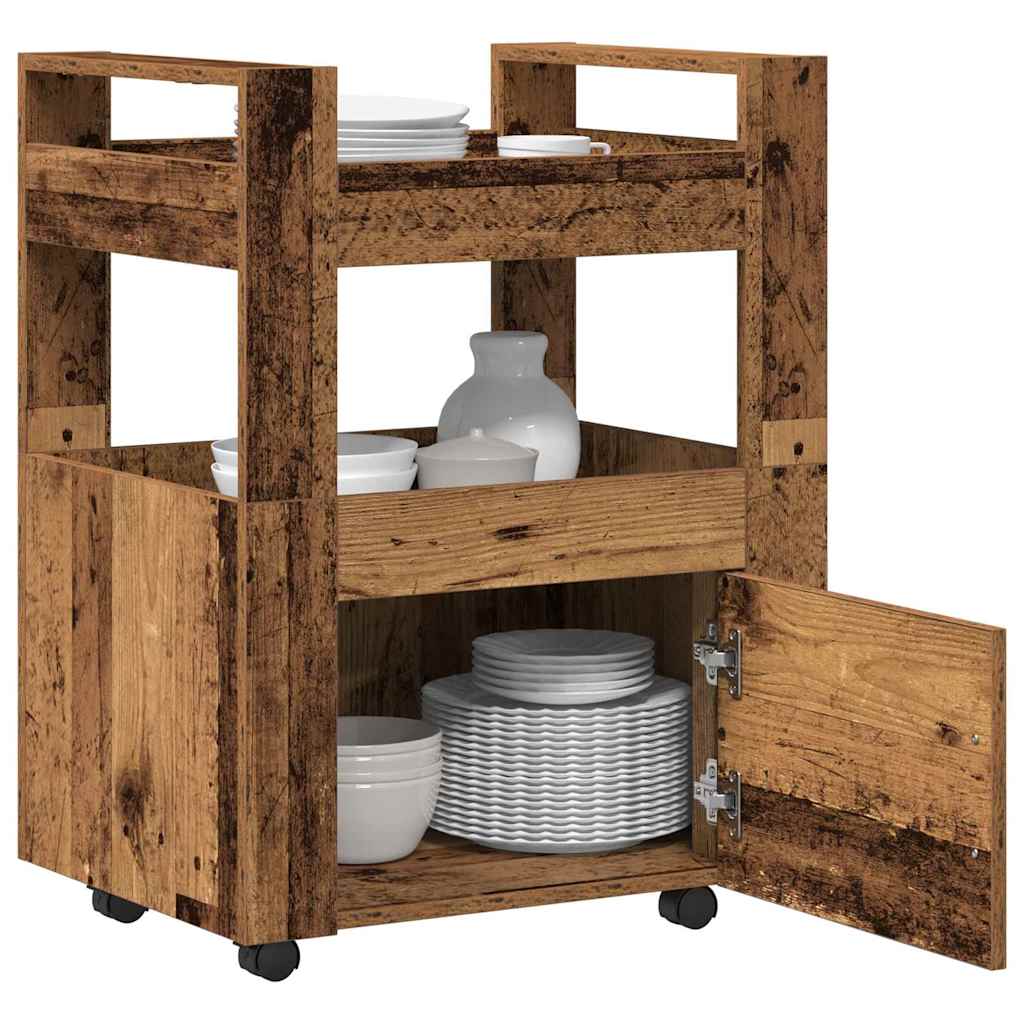 Carrello da Cucina Legno vecchio 60 x 45 x 80 cm
