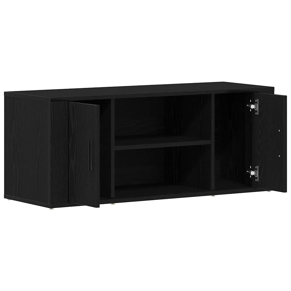 Mobile TV Rovere Nero 100 x 35 x 40 cm Legno multistrato