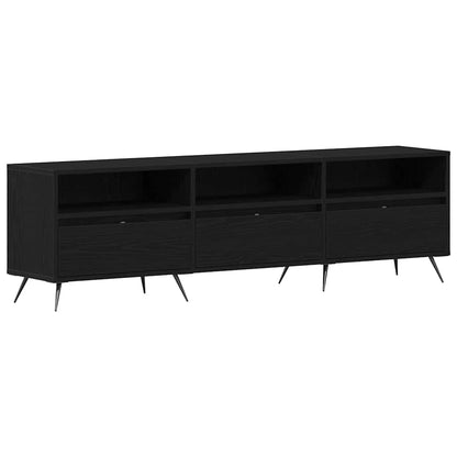 Mobile TV Rovere nero 150 x 30 x 44,5 cm Legno multistrato