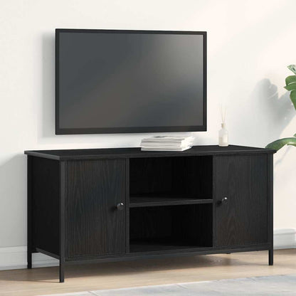 Mobile TV Rovere Nero 100 x 40 x 50 cm Legno multistrato