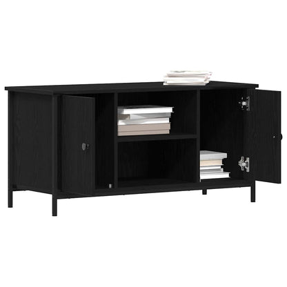 Mobile TV Rovere Nero 100 x 40 x 50 cm Legno multistrato