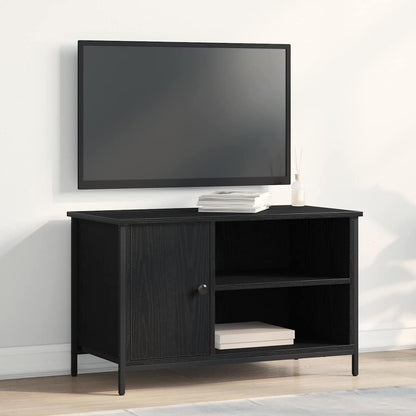 Mobile TV Rovere nero 80 x 40 x 50 cm Legno multistrato
