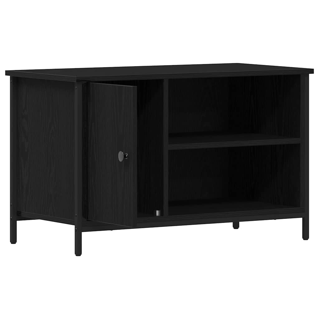 Mobile TV Rovere nero 80 x 40 x 50 cm Legno multistrato