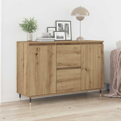 Credenza con cassetto Rovere artigianale 101,5 x 35 x 70 cm