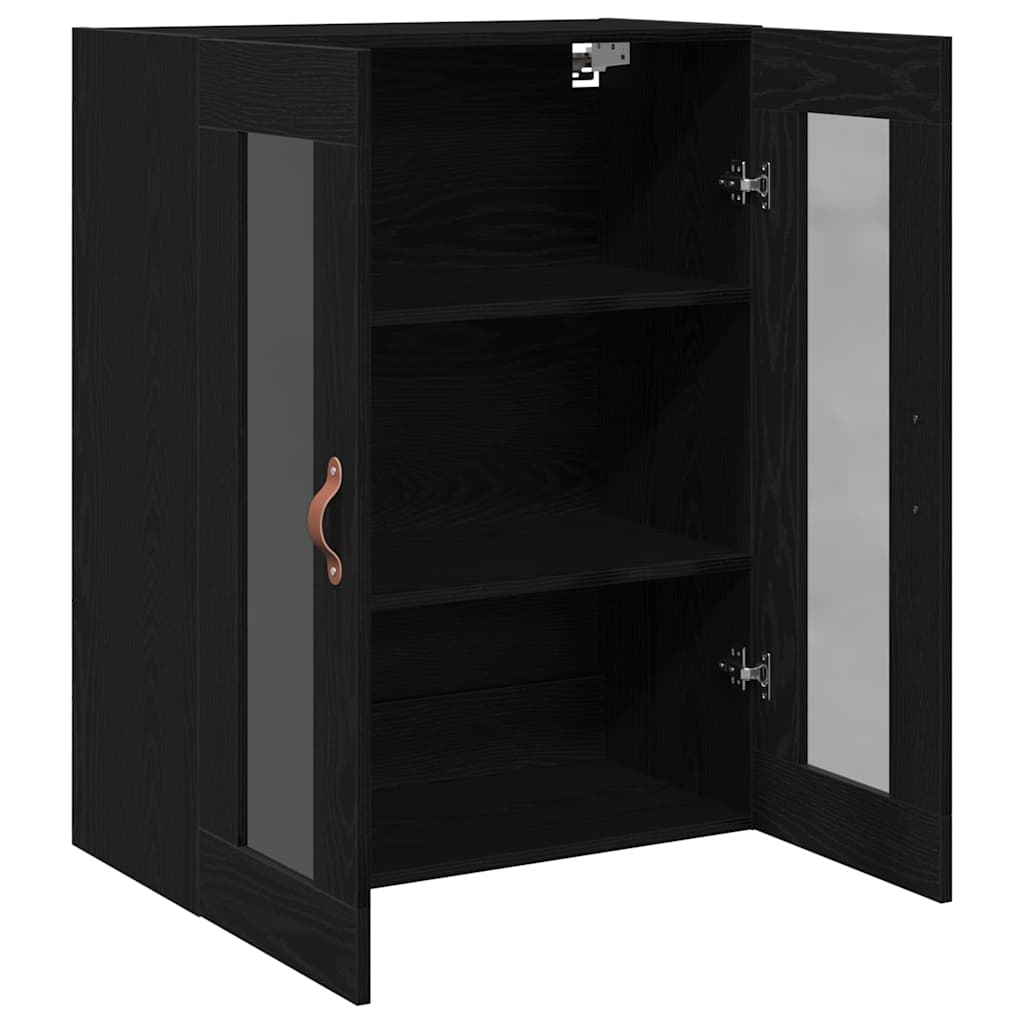 Armadietto a muro Rovere Nero 69,5 x 34 x 90 cm