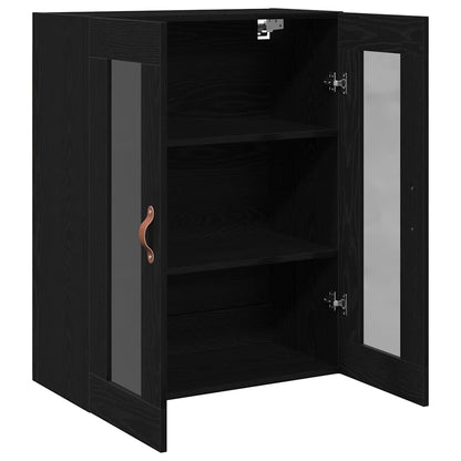 Armadietto a muro Rovere Nero 69,5 x 34 x 90 cm