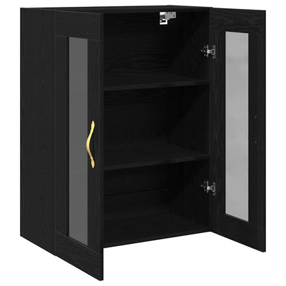 Armadietto a muro Rovere Nero 69,5 x 34 x 90 cm