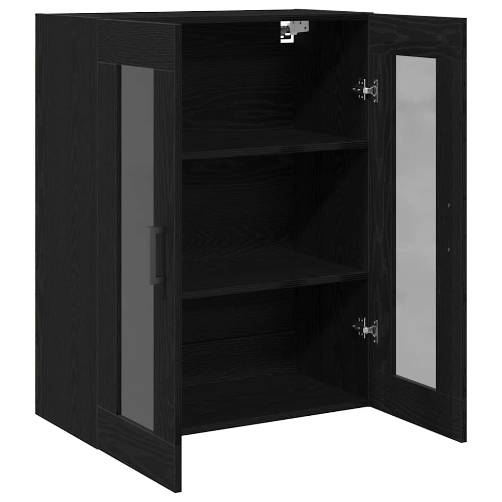 Armadietto a muro Rovere Nero 69,5 x 34 x 90 cm