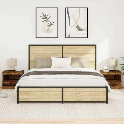 Armadio da Notte 2 pcs Legno vecchio 50 x 40 x 45 cm