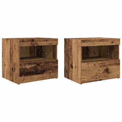 Armadio da Notte 2 pcs Legno vecchio 50 x 40 x 45 cm