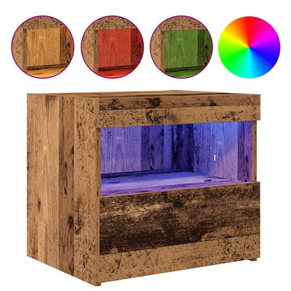 Armadio da Notte 2 pcs Legno vecchio 50 x 40 x 45 cm