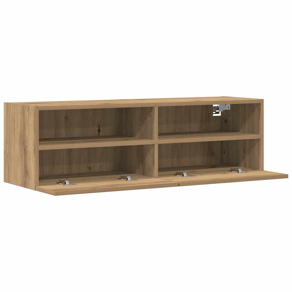 Mobile TV da parete rovere artigianale 100 x 30 x 30 cm