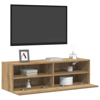 Mobile TV da parete rovere artigianale 100 x 30 x 30 cm