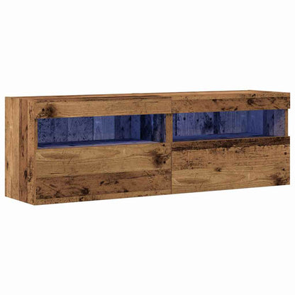 Mobile TV da parete 2 pcs Legno vecchio 60 x 30 x 40 cm