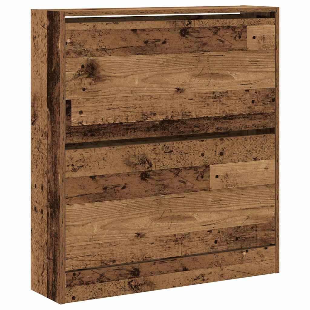Mobile per scarpe con porta Legno vecchio 80 x 21 x 87,5 cm