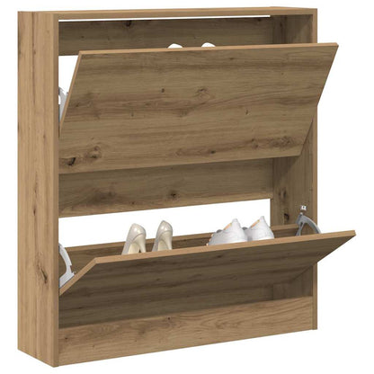 Mobile per scarpe con lo scaffale Rovere fumÃƒÂ© 80 x 21 x 87,5 cm