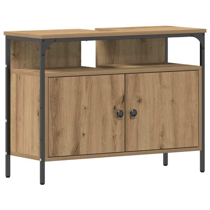 Armadio per Lavabo da Bagno rovere artigianale 80 x 30 x 60 cm