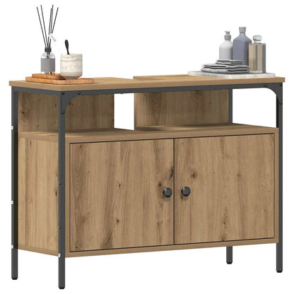 Armadio per Lavabo da Bagno rovere artigianale 80 x 30 x 60 cm